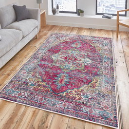 Conceptum Alfombra de Algodón 80 x 150 cm Multicolor